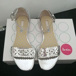 Boden silver sandals
